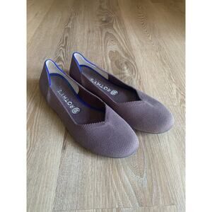 ROTHY'S THE FLAT Round Toe 10.5 10 1/2 Solid Dark GRAY Ballet